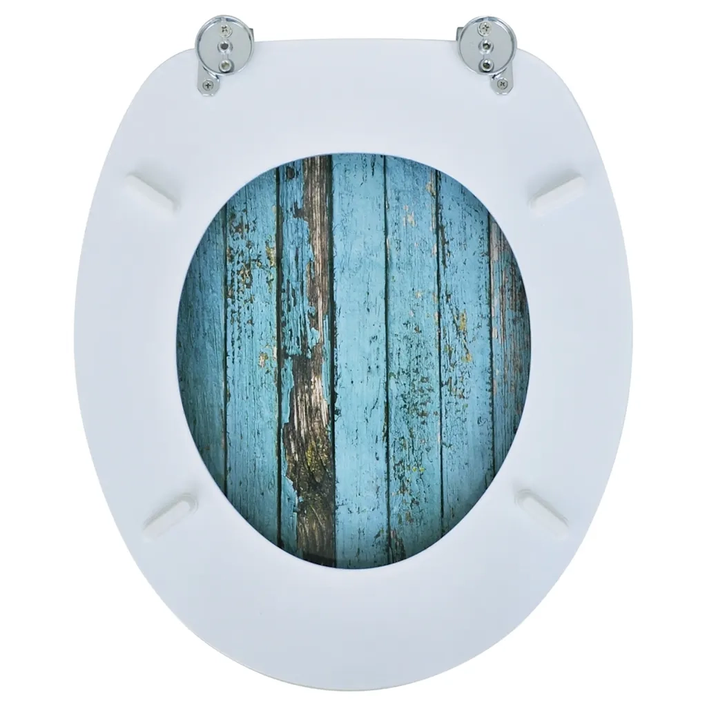Tavolette WC con Coperchi 2 pz in MDF Design Legno Antico CFW1269547