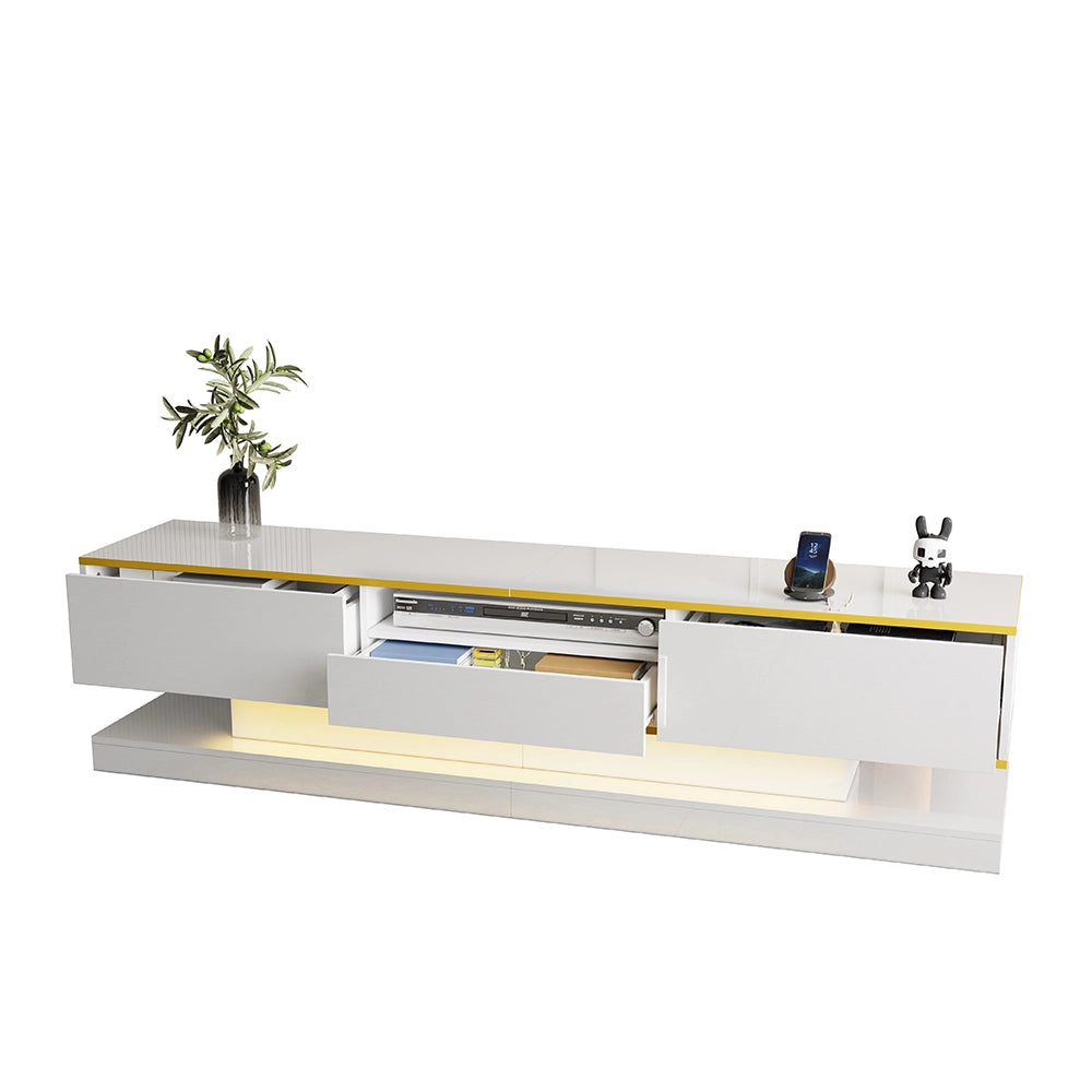 Mobile TV LED RGB - Xylo - 180x38x45cm 3 cassetti