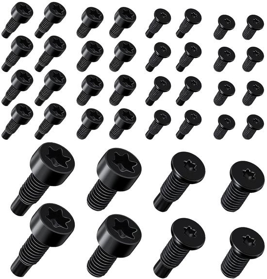 Set di Viti di Sostituzione (40 pezzi) T5 T16 Viti di Sicurezza Accessori per Campanello a Gomma - Compatibile con Video Campanello 2 e Pro