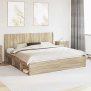 Testiera Letto Rovere Sonoma 200 cm Legno ingegnerizzato 889547