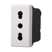 Presa Bipasso Bivalente 2P+T 10/16A Colore Bianco Compatibile Con Bticino Axolute