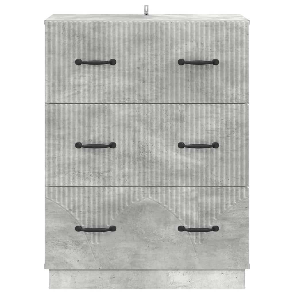 Mobile con Cassetti Grigio Cemento 66 x 34,5 x 87 cm 895298