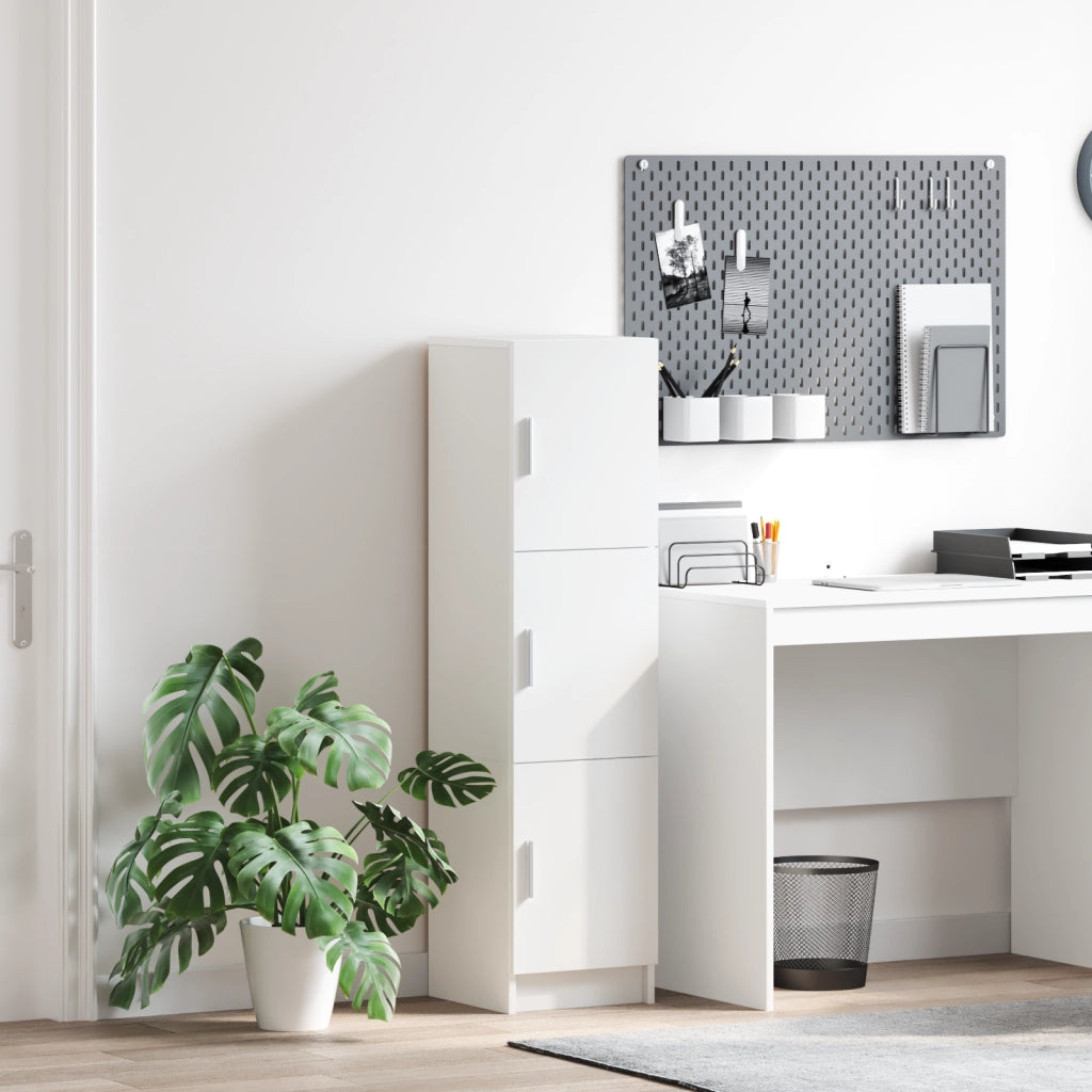 Sideboard Bianco Bianco Legno MDF Medio Sideboard Bianco