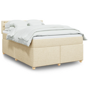 Giroletto a Molle con Materasso Crema 160x200 cm in Tessuto 3286750