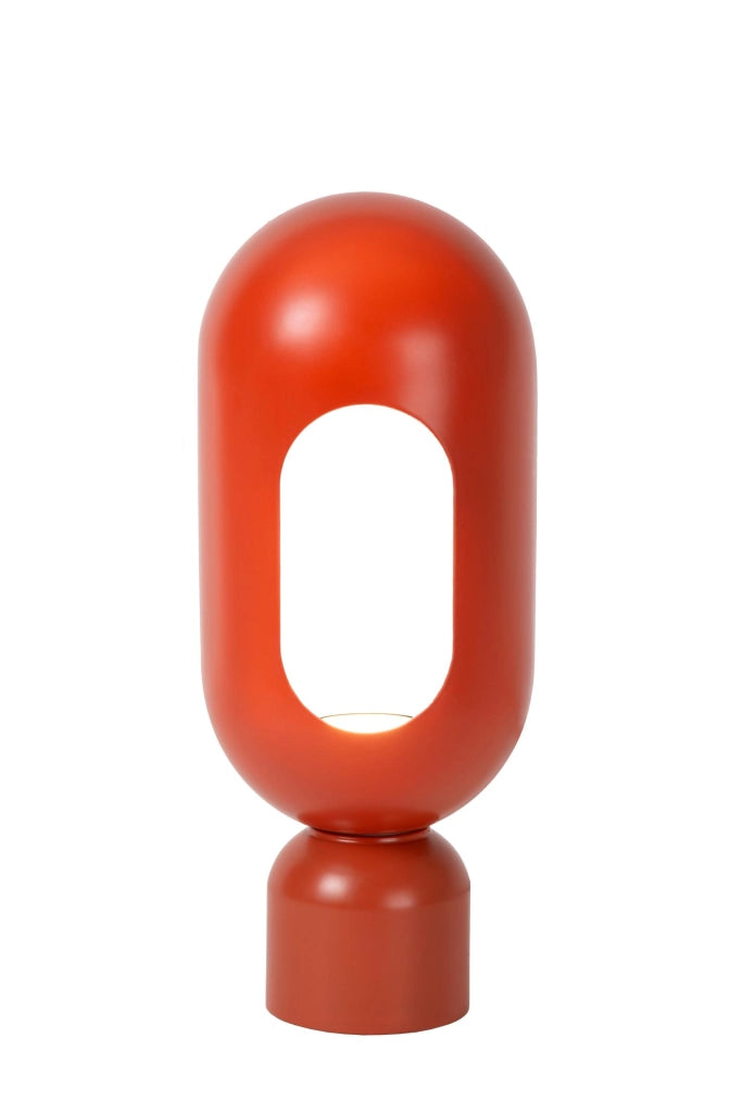 Lampada da tavolo retro ovale BARRIS 1xE27 terracotta Lucide