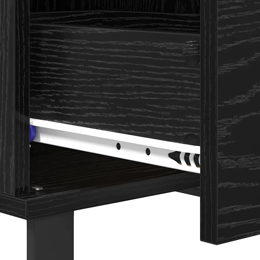 Tavolino da salotto con cassetto Rovere Nero 55 x 55 x 36,5 cm 881665