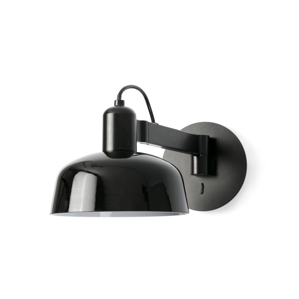 Faro TATAWIN - Applique a cupola nero lucido