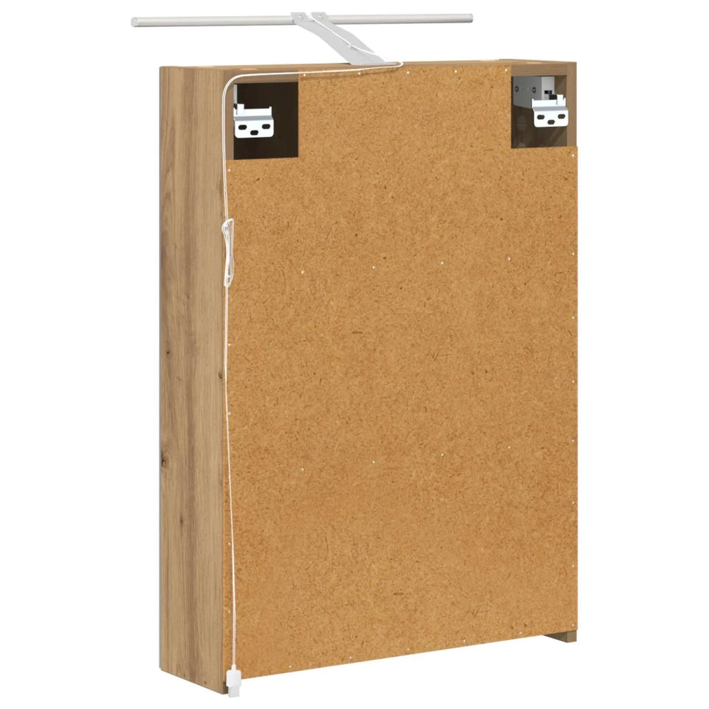 Mobiletto per specchio da bagno con porta Rovere Artigianale 889054