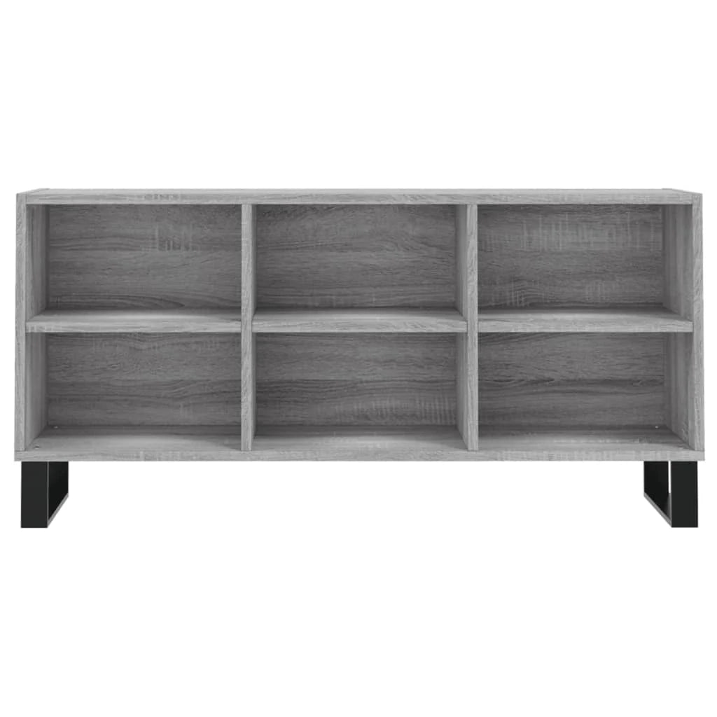 Mobile TV multimediale mensola TV credenza TV sala da pranzo soggiorno camera da letto Sonoma 103,5 x 30 x 50 cm legno ingegnerizzato grigio 02_0028373