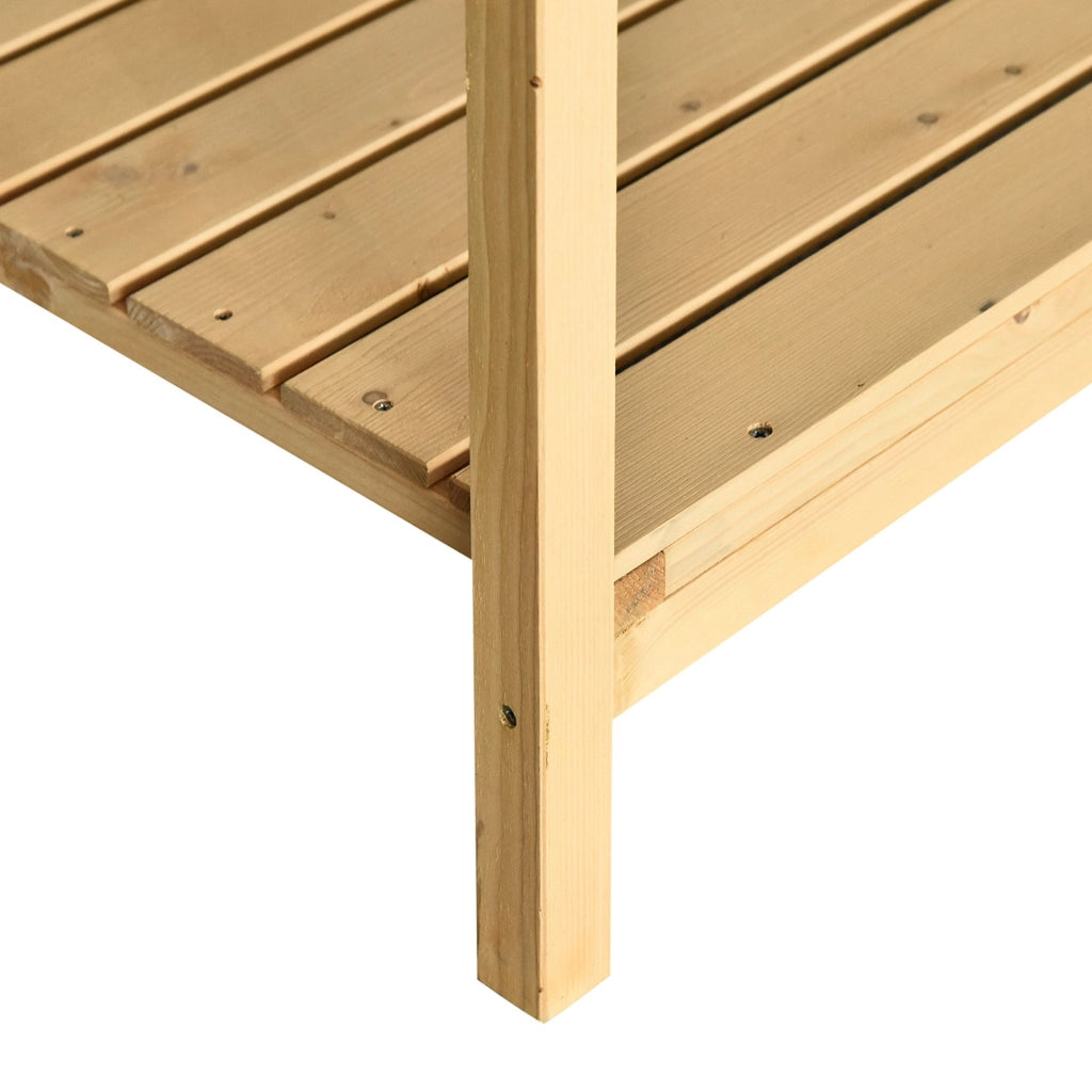 Tavolino da caff¨¨ con scaffale ¨C zephmum ¨C legno 110x46x76 cm