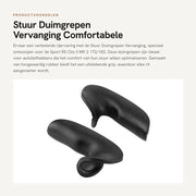Sostituzione manubrii di guida - Materiale di alta qualità in gomma - Compatibile con Sport RS Clio II MK 2 172/182 - Installazione semplice - Buona aderenza - Approvato OEM - Manubri di guida ergonomici