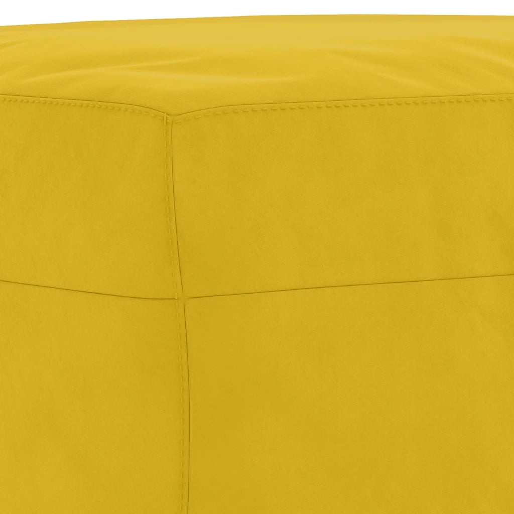 Panca-Sgabello-Divanetto giallo 100x35x41 cm in Velluto