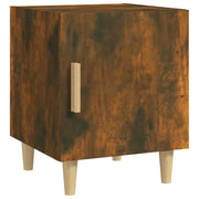 Comodino | Armadio da Notte | Mobiletto da notte Rovere Fumo in Legno Multistrato