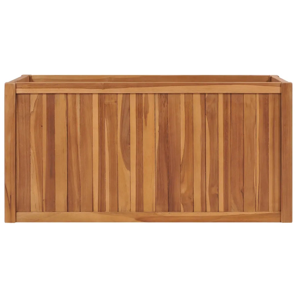 Letto Rialzato 100x50x50 cm in Legno Massello di Teak 48971