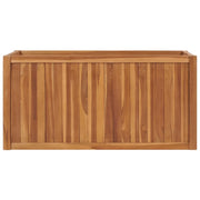 Letto Rialzato 100x50x50 cm in Legno Massello di Teak 48971