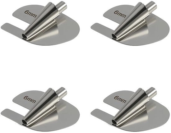 Set di Zoccoli per Macchina da Cucire Universale - 3-6 mm - Accessori per Macchina da Cucire - Acciaio Inox - Lavorazione di Cucito Professionale - Zolle Precise - Zoccoli per Macchina da Cucire