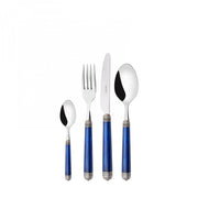 DORICO Ghiera Argento Anticato, Posate Set 24 Pz, Scatola