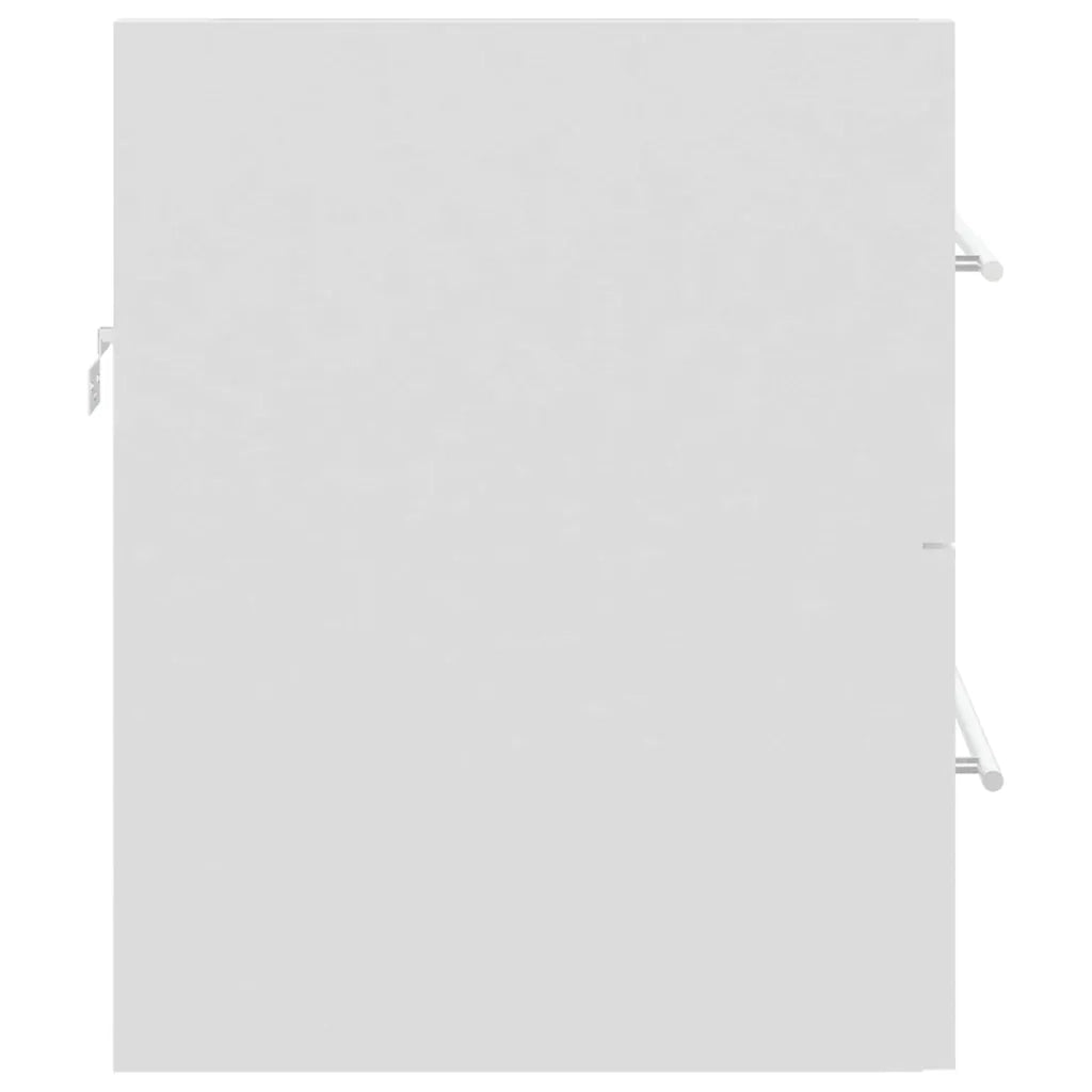 Mobile Lavabo-Armadietto da bagno Bianco 60x38,5x48 cm in Legno Multistrato