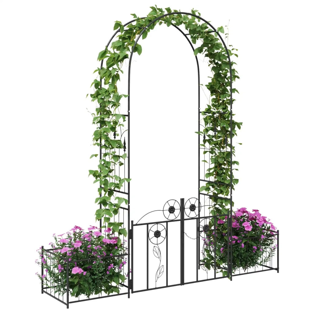 Arco da Giardino con blocco Nero 203 x 50 x 218 cm 42021346