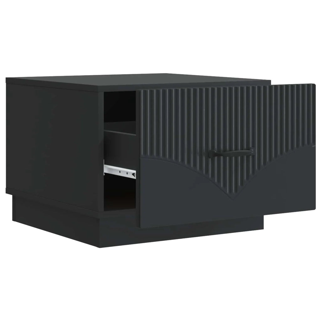 Tavolino da salotto Nero 49 x 50 x 37 cm Legno ingegnerizzato