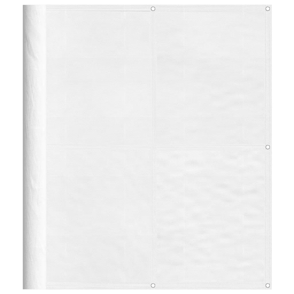 Paravento da Balcone-Pannello per balcone Bianco 120x700 cm 100% Poliestere Oxford