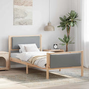 Struttura del letto Grigio chiaro 90 x 200 cm Tessuto 878354