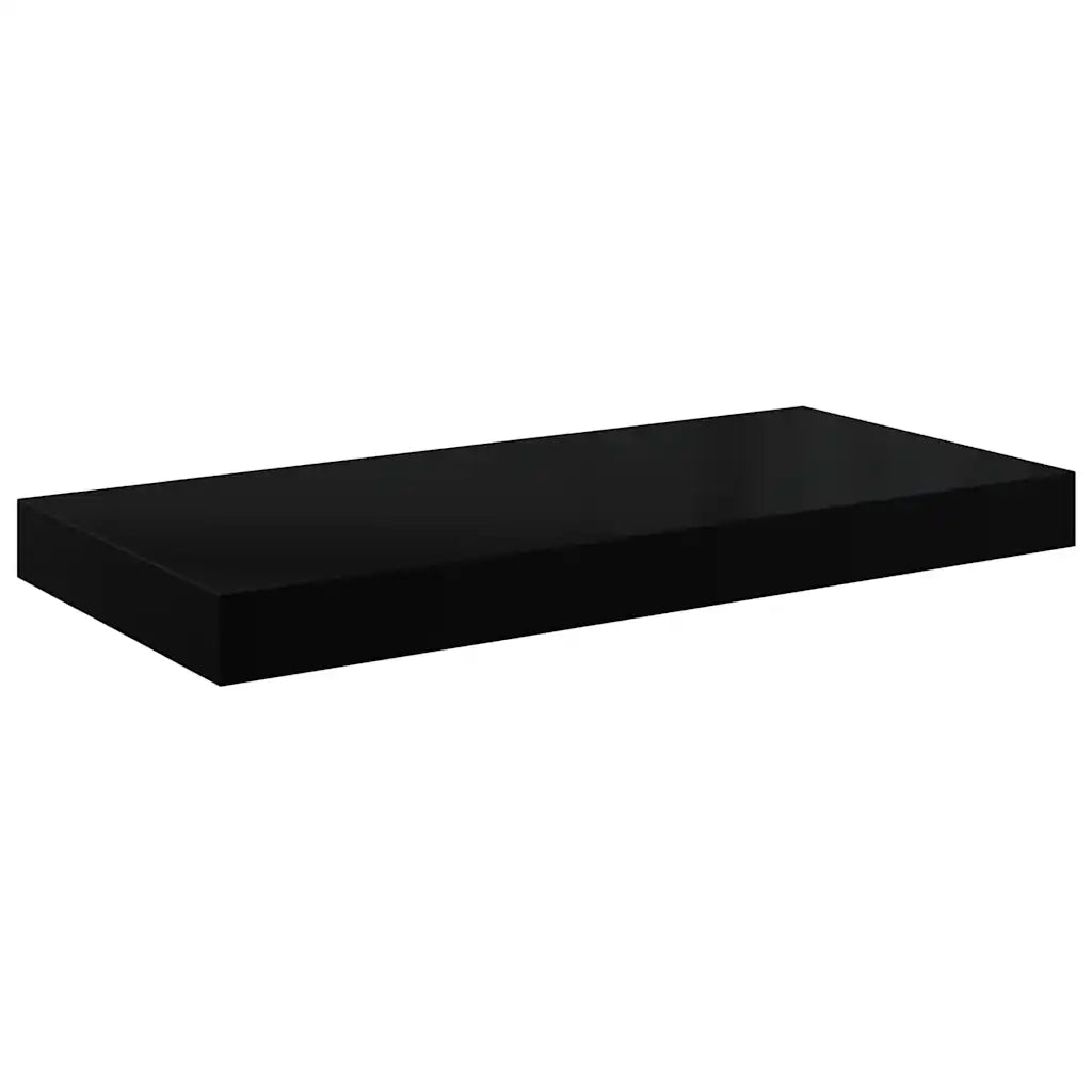 Scaffali a Parete 4 pz Nero Lucido 60x23,5x3,8 cm in MDF cod mxl 33113