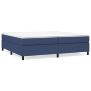 Letto matrimoniale | Letto per adulti | Struttura Letto a Rete a Molle Blu 200x200 cm in Tessuto
