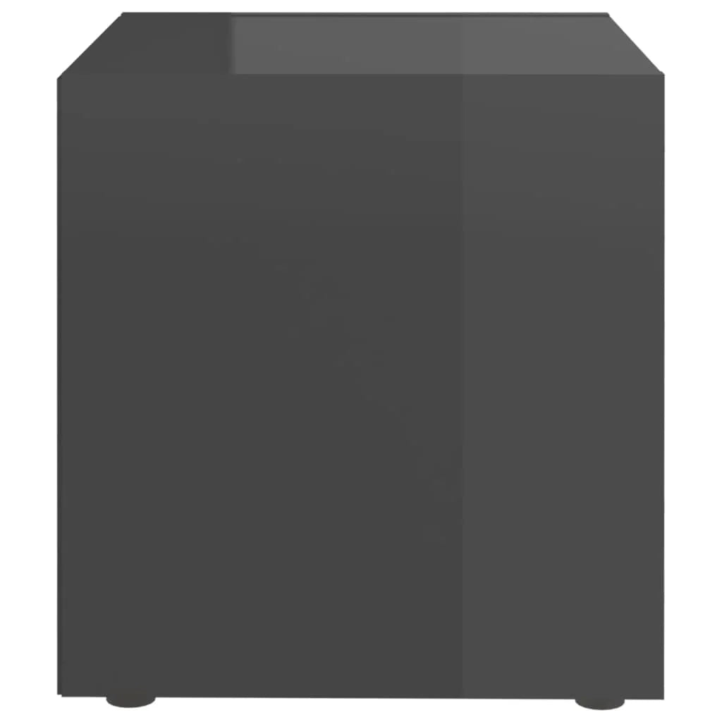 Mobile TV multimediale mensola TV credenza mobile TV sala da pranzo soggiorno camera da letto 4 pezzi lucido 37 x 35 x 37 cm legno ingegnerizzato grigio 02_0028737