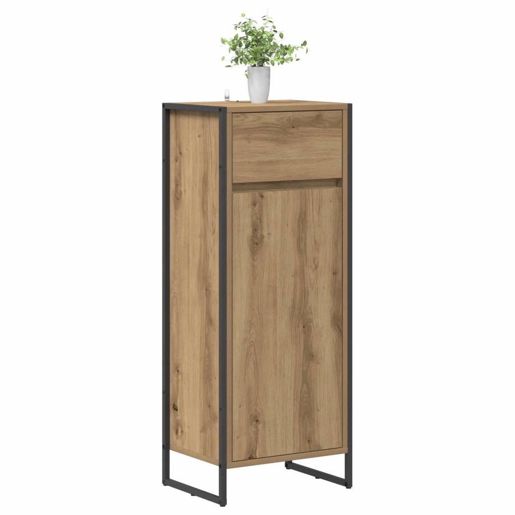 Mobile da Bagno con porta Rovere Artigianale 40 x 30 x 100 cm