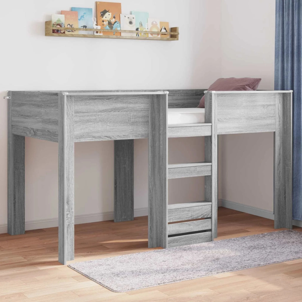 Letto a Castello per Bambini Grigio Sonoma 100 x 200 cm 3410504
