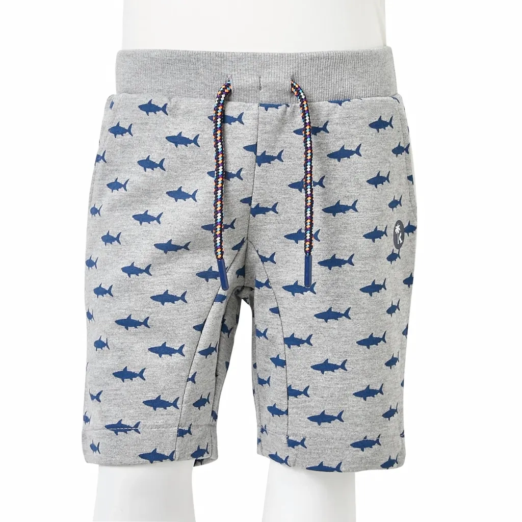 Pantaloncini per Bambini con Coulisse Grigio Chiaro M¨¦lange 116 CFW2884836