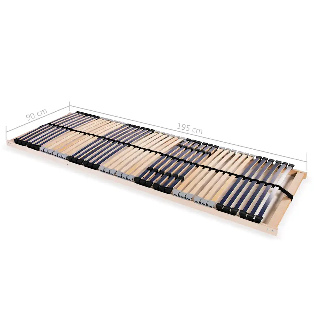 Reti a Doghe 2 pz 7 Zone con 42 Doghe in Legno 90x200 cm 3051435