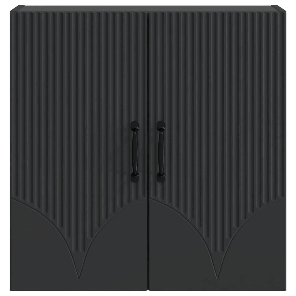 Mobiletto a muro Nero 59 x 31 x 60 cm Legno ingegnerizzato 898916