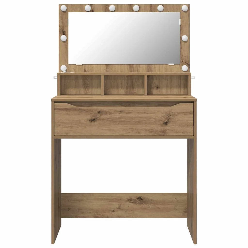 Tavoli da Trucco per Camera da Letto Rovere artigianale 888976