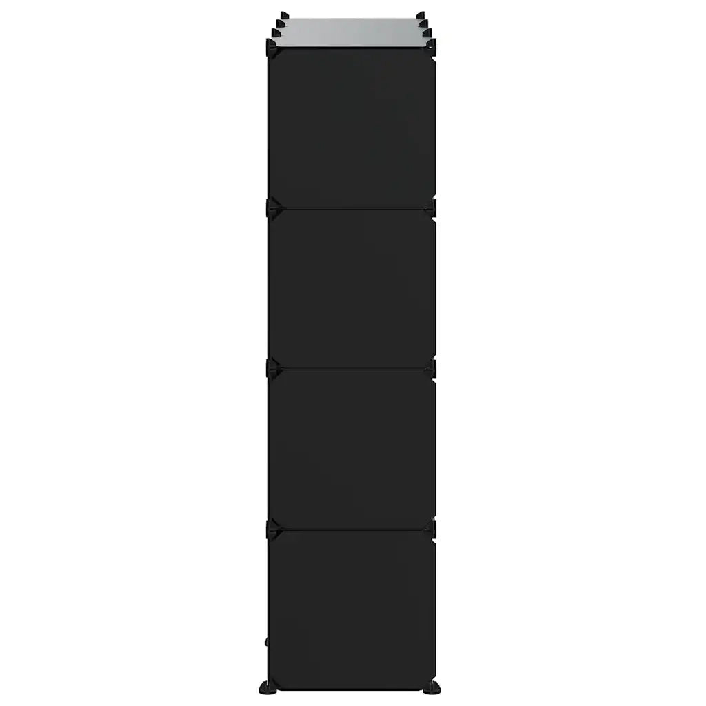 Organizzatore Portaoggetti con 12 Cubi Nero in PP CFW9479456