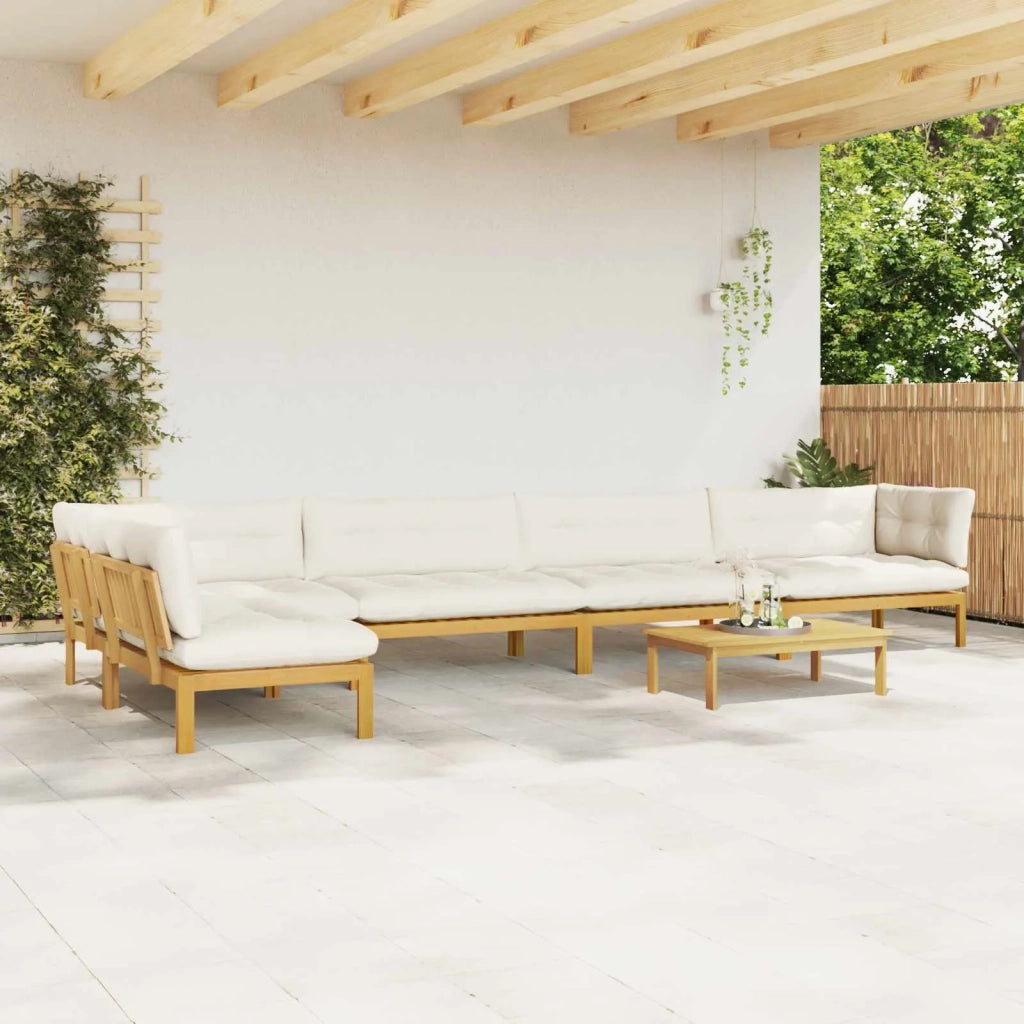 6 Pezzo Unità di divano pallet da giardino 3418264