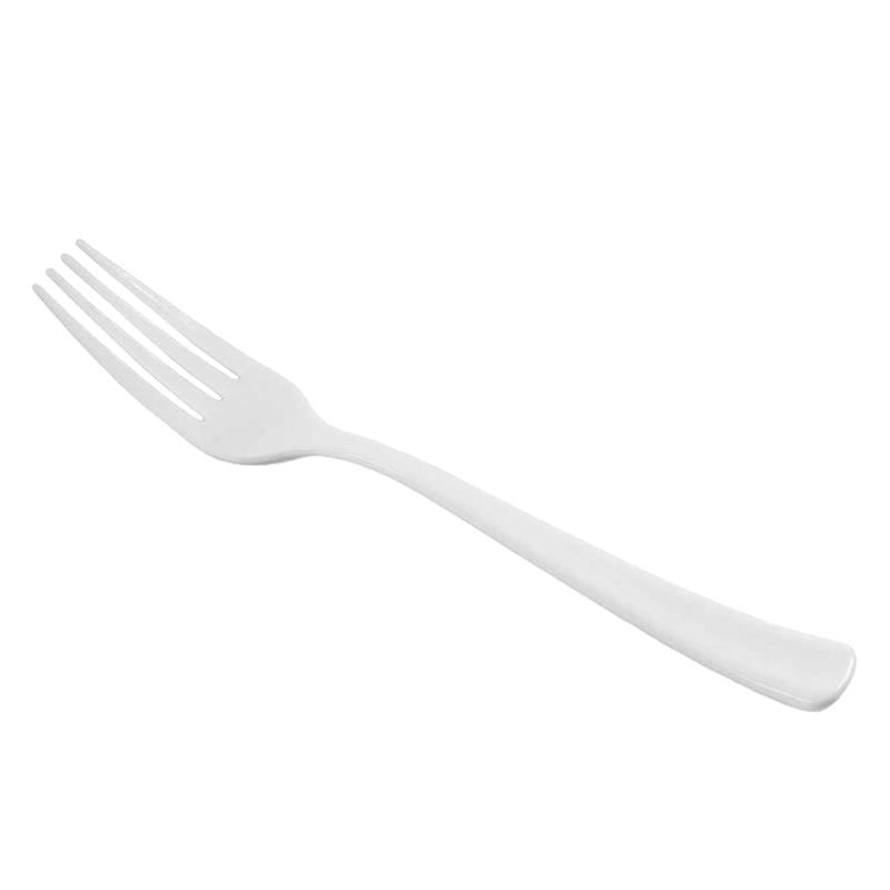 FORCHETTE RIUTILIZZABILI COLORE BIANCO 20 PEZZI 19CM