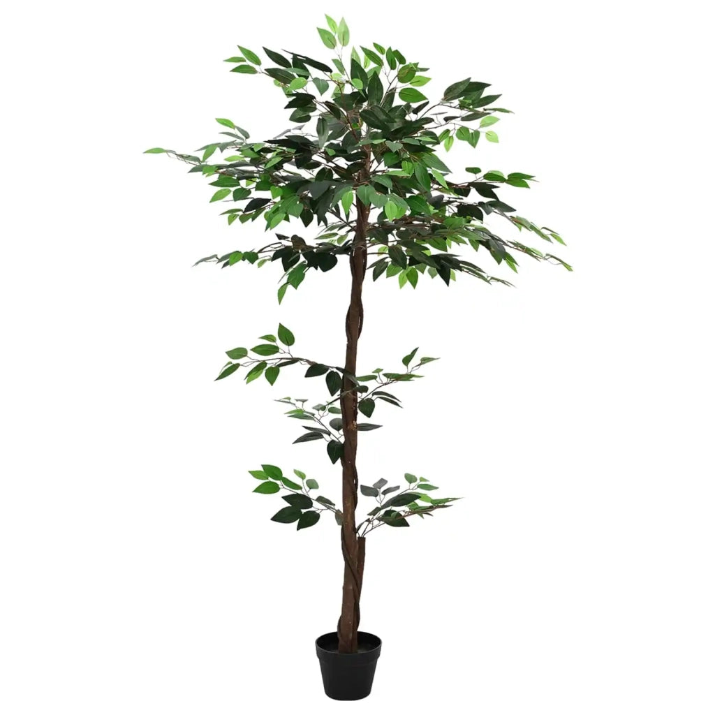 Pianta Ficus Artificiale Verde 85 x 18 x 160 cm Tessuto e Legno CFW4051377