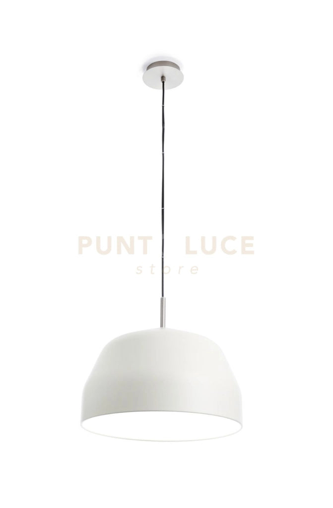 MUG LAMPADARIO A SOSPENSIONE 3 LUCI MEDIA IN METALLO CREMA ATTACCO E27 D.40CM