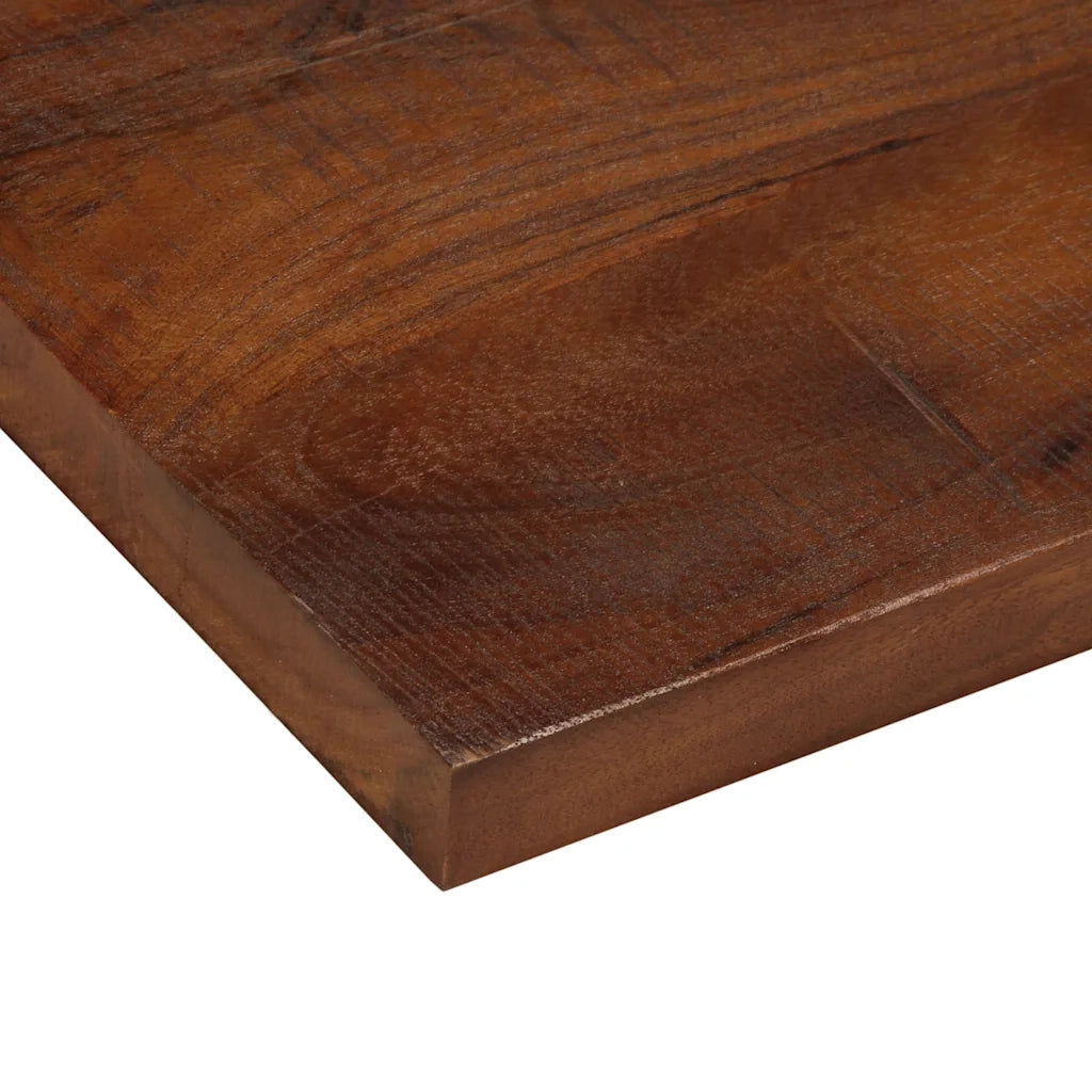 Piano Tavolo 90x40x3,8 cm Rettangolare in Massello di Recupero