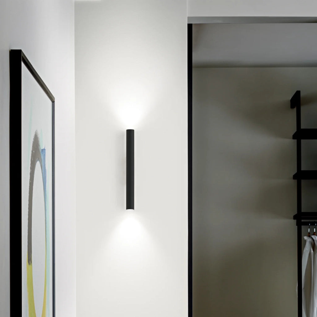 Applique Look 2 Luci Led Integrato Nera