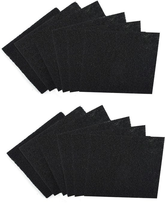 Filtro per l'aria 12 pezzi - Filtro a carbone attivo - Filtro di sostituzione - Filtro anti-odore - Miglioramento della qualità dell'aria - Facile da sostituire