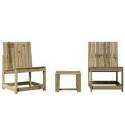 Set Salotto da Giardino 3 pz | Set di Mobili da Esterno in Legno Impregnato di Pino