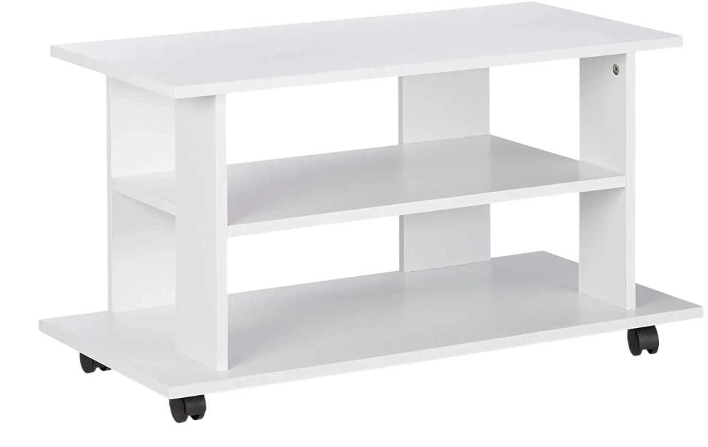 Copia di Mobile porta TV con 2 scomparti consolle su ruote 80 cm bianco 13_0001660_2