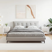 Comodini 2pz-Set di 2 Tavolino da notte Bianco Lucido 40x35x50 cm in Legno Multistrato 475967