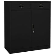 Armadio per Ufficio Nero 90x40x102 cm in Acciaio cod mxl 51704