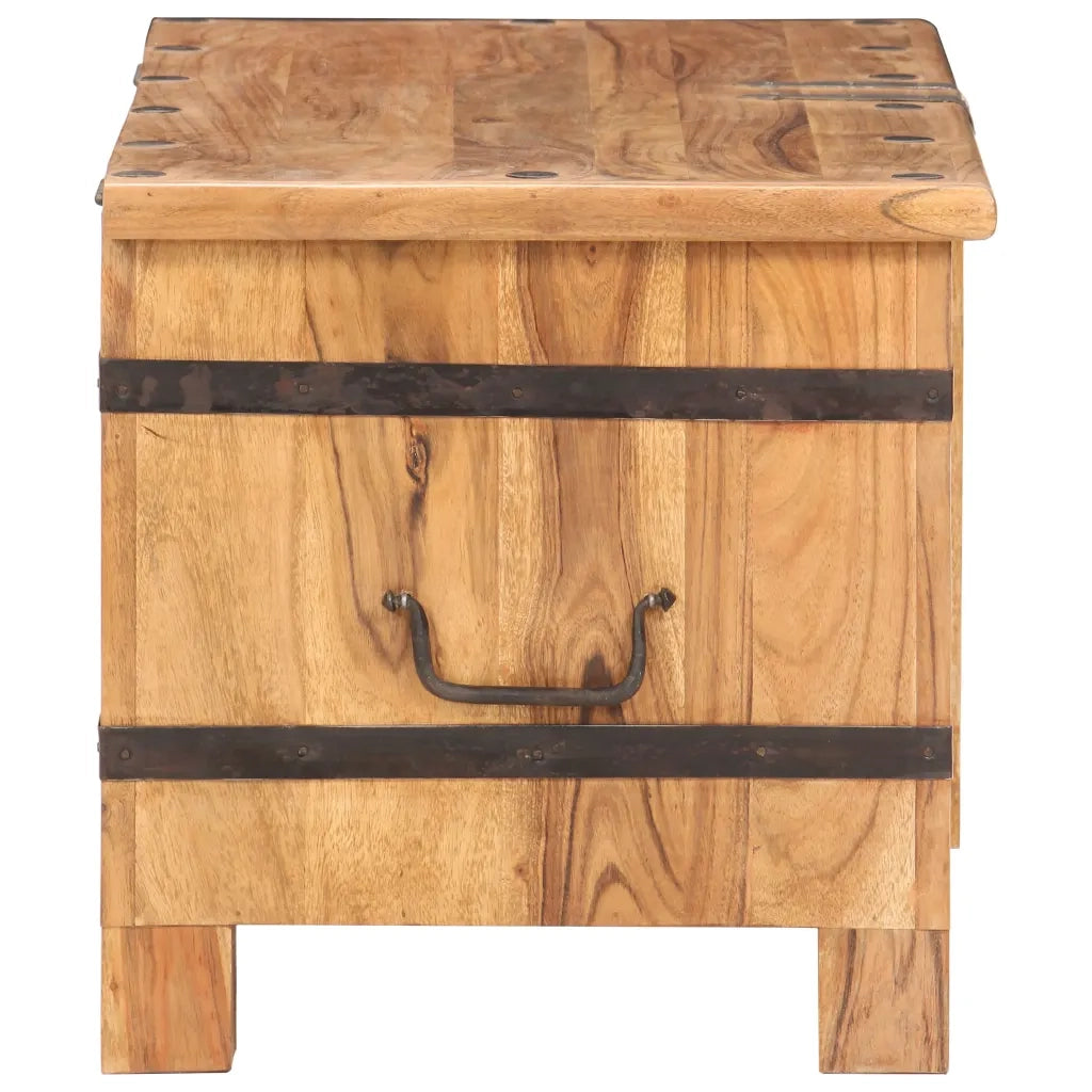 Baule 90x40x40 cm in Legno Massello di Acacia cod mxl 38278