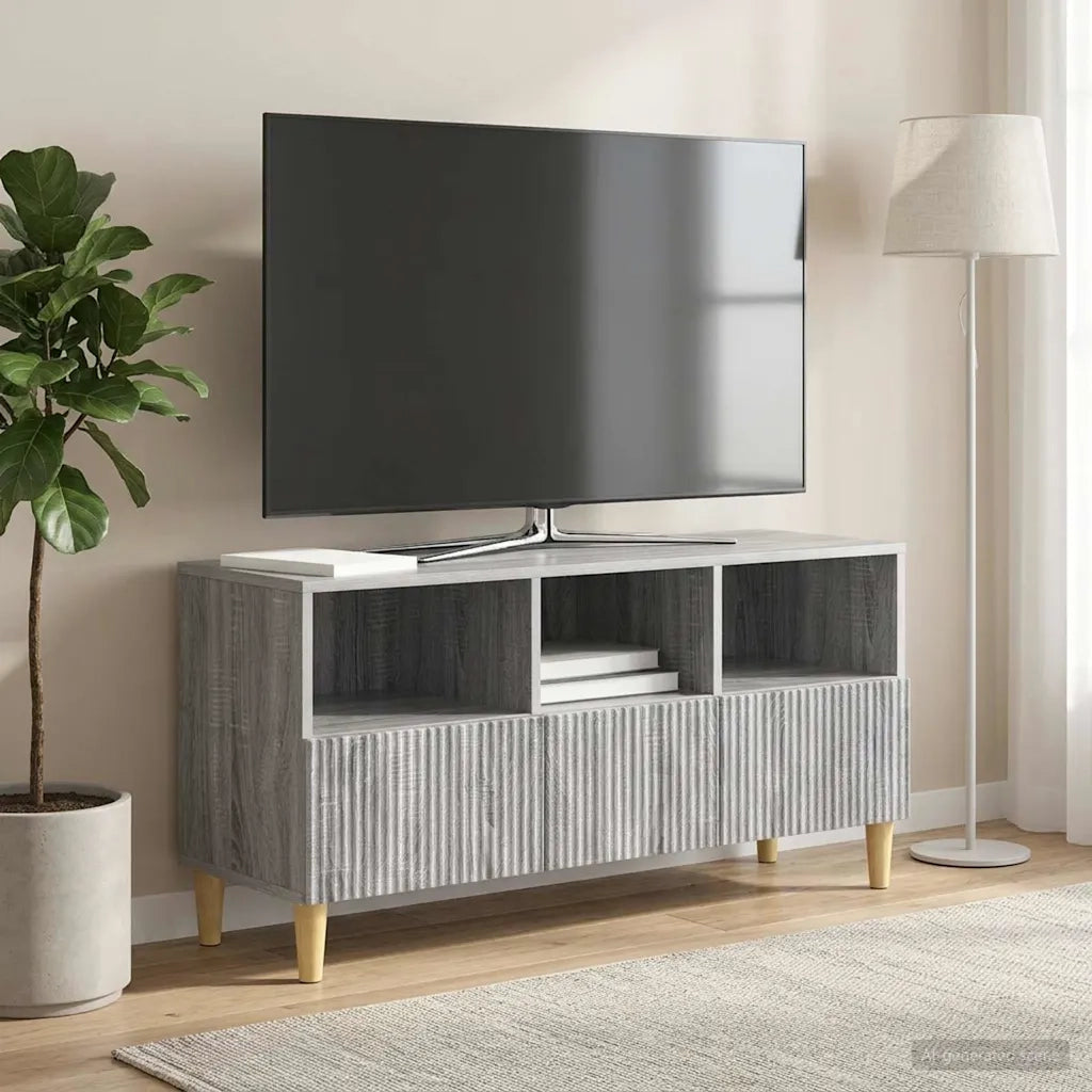 Mobile TV Grigio Sonoma 102 x 34,5 x 50 cm Legno ingegnerizzato 894681