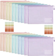 Documenti A5 con chiusura a raffia, 20 pezzi, contenitore con chiusura a raffia, contenitore con chiusura a raffia per documenti, carta, ricevute, cosmetici, 5 colori
